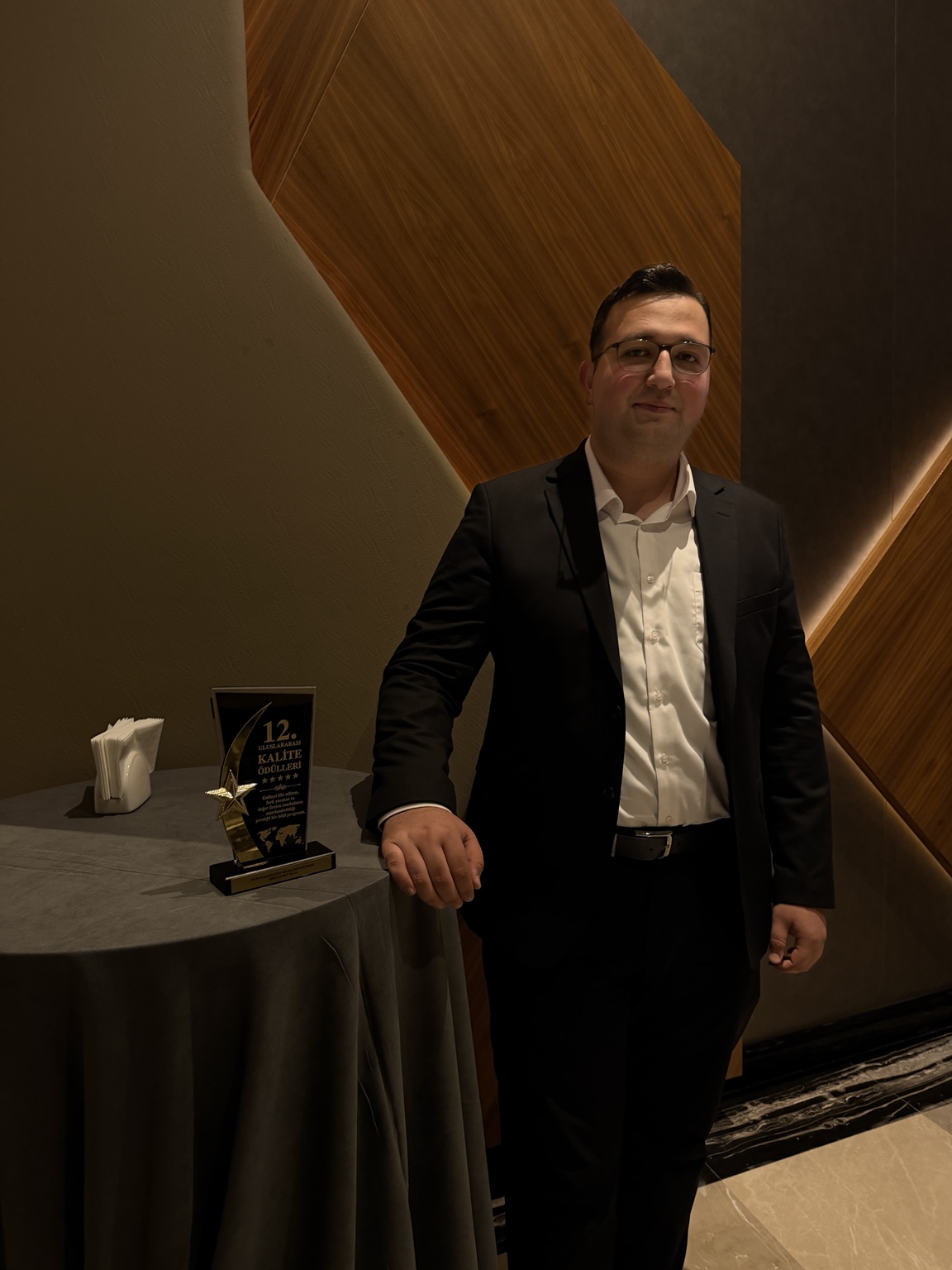 Samet Kaya ödül töreninde